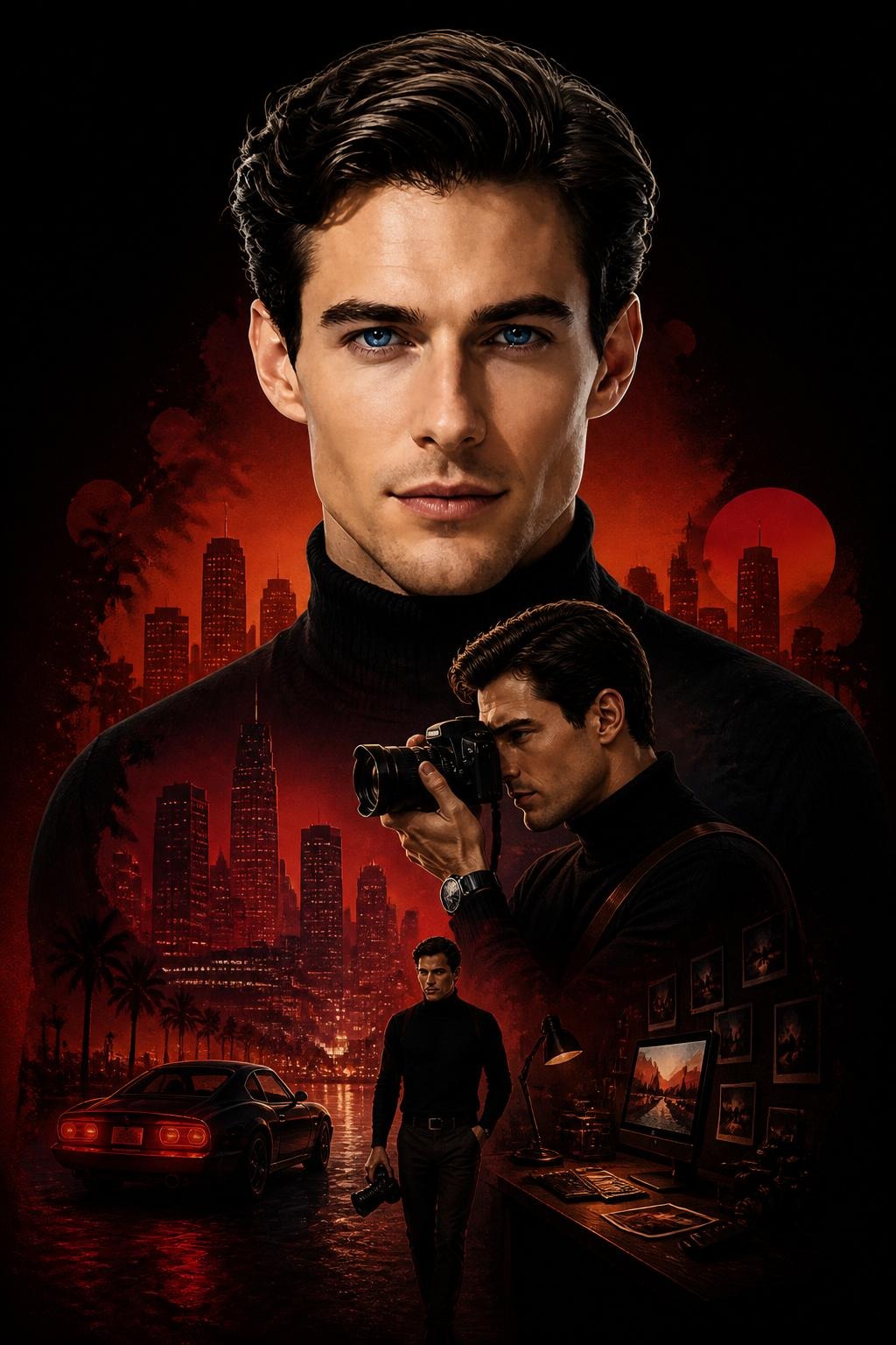 Cinematic Double Exposure Poster
