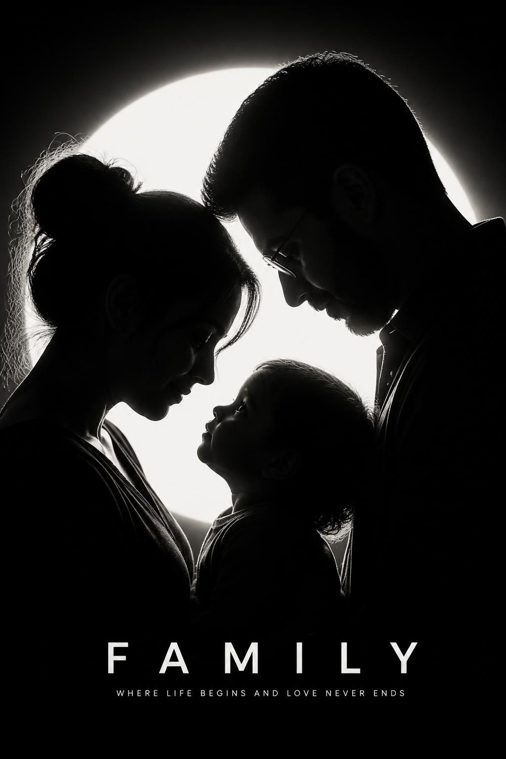 Cinematic Family Silhouette