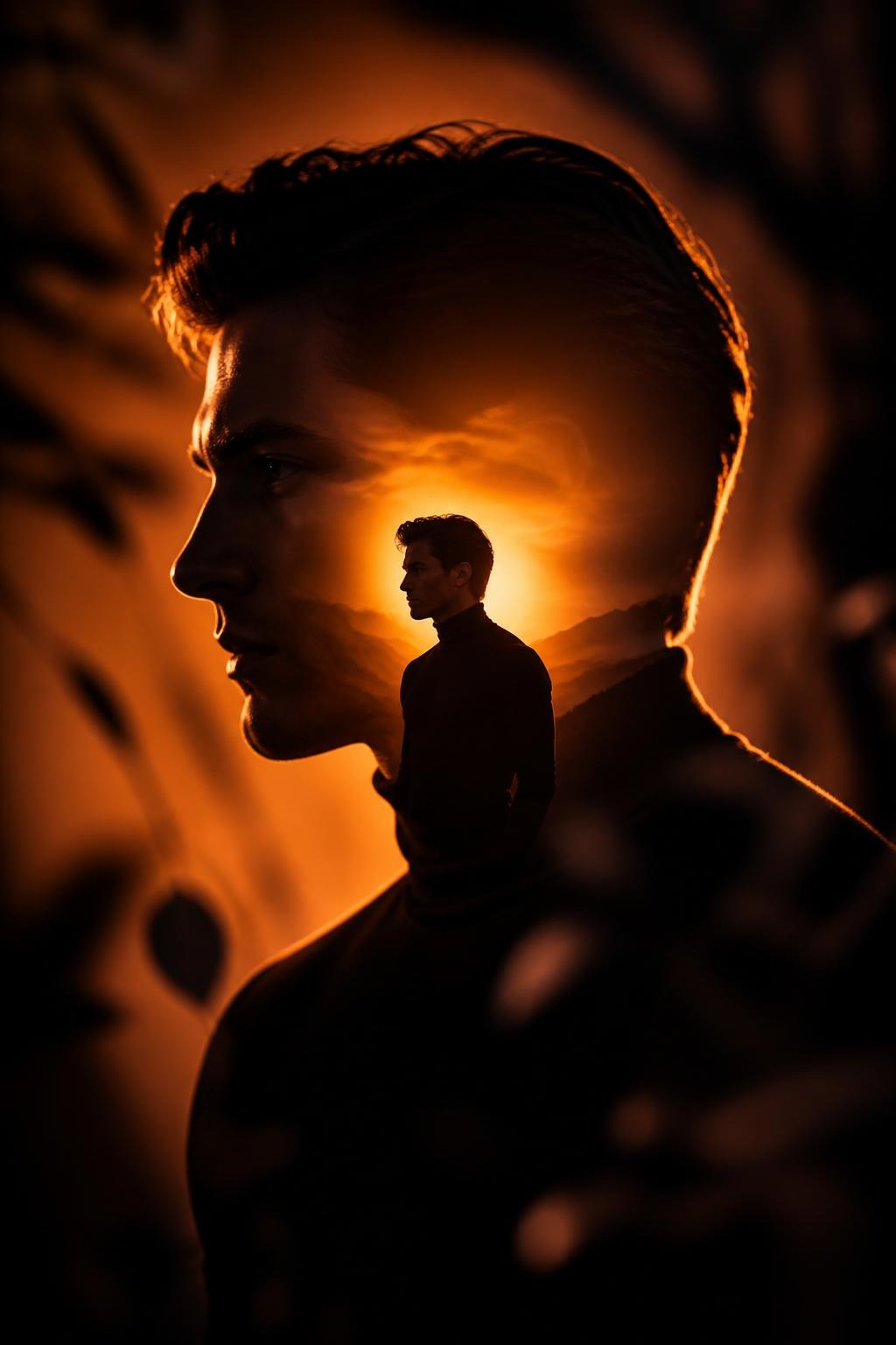 Double Exposure Silhouette
