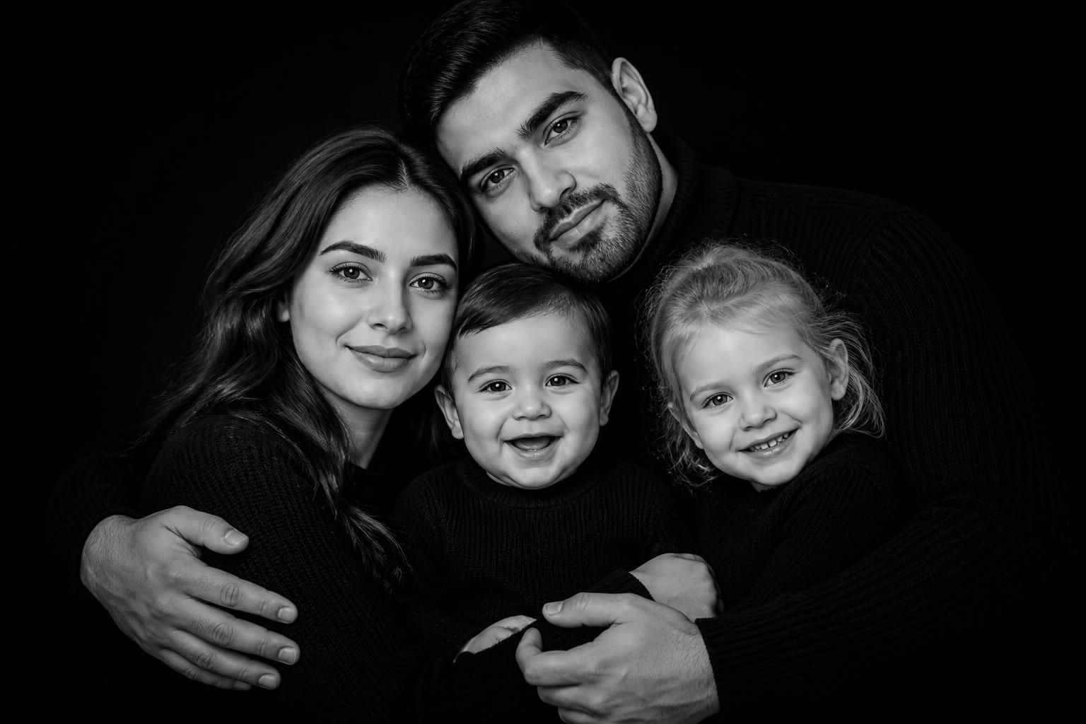 Dramatic Family Portrait