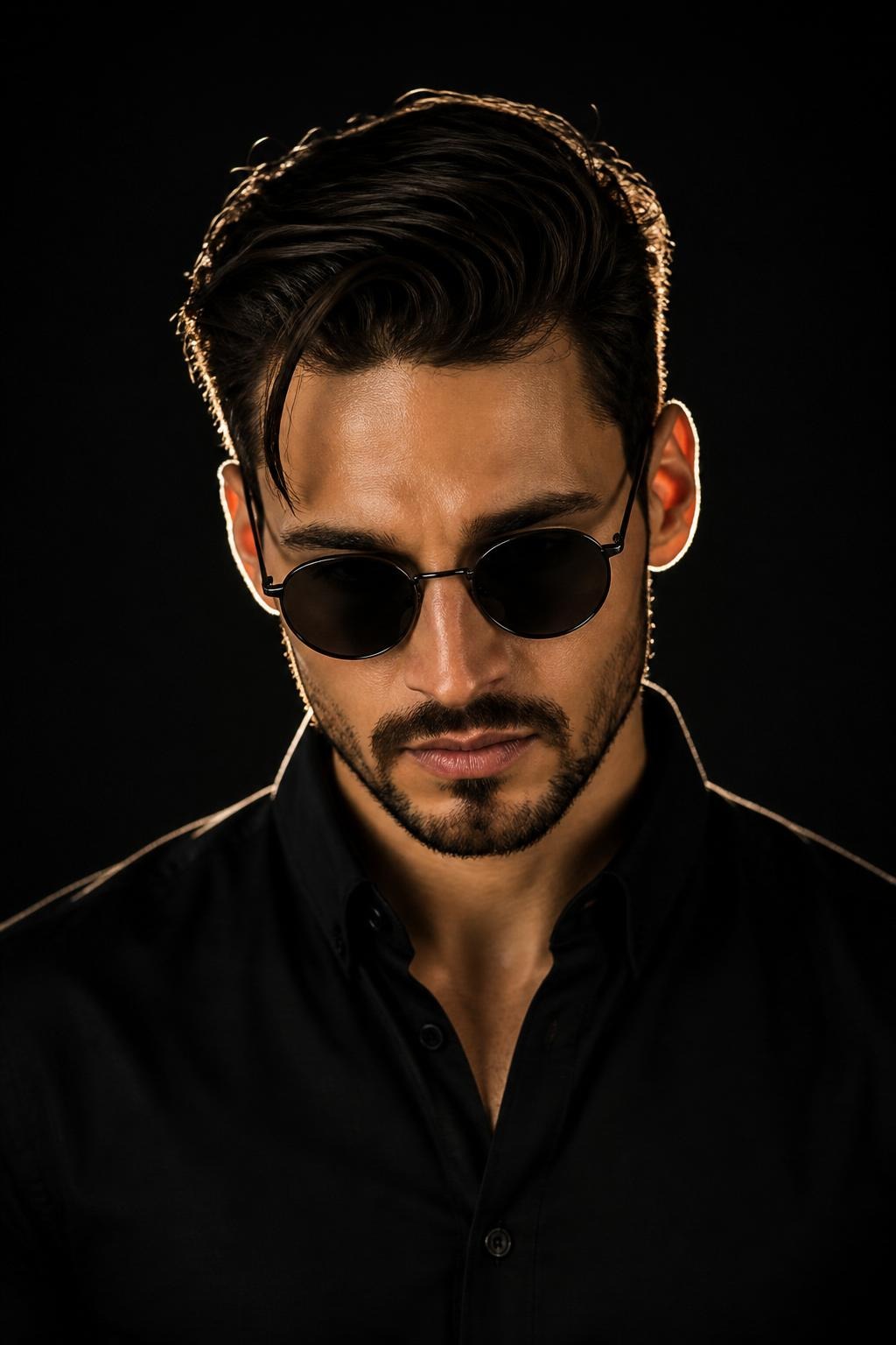 Dramatic Rim Light Portrait