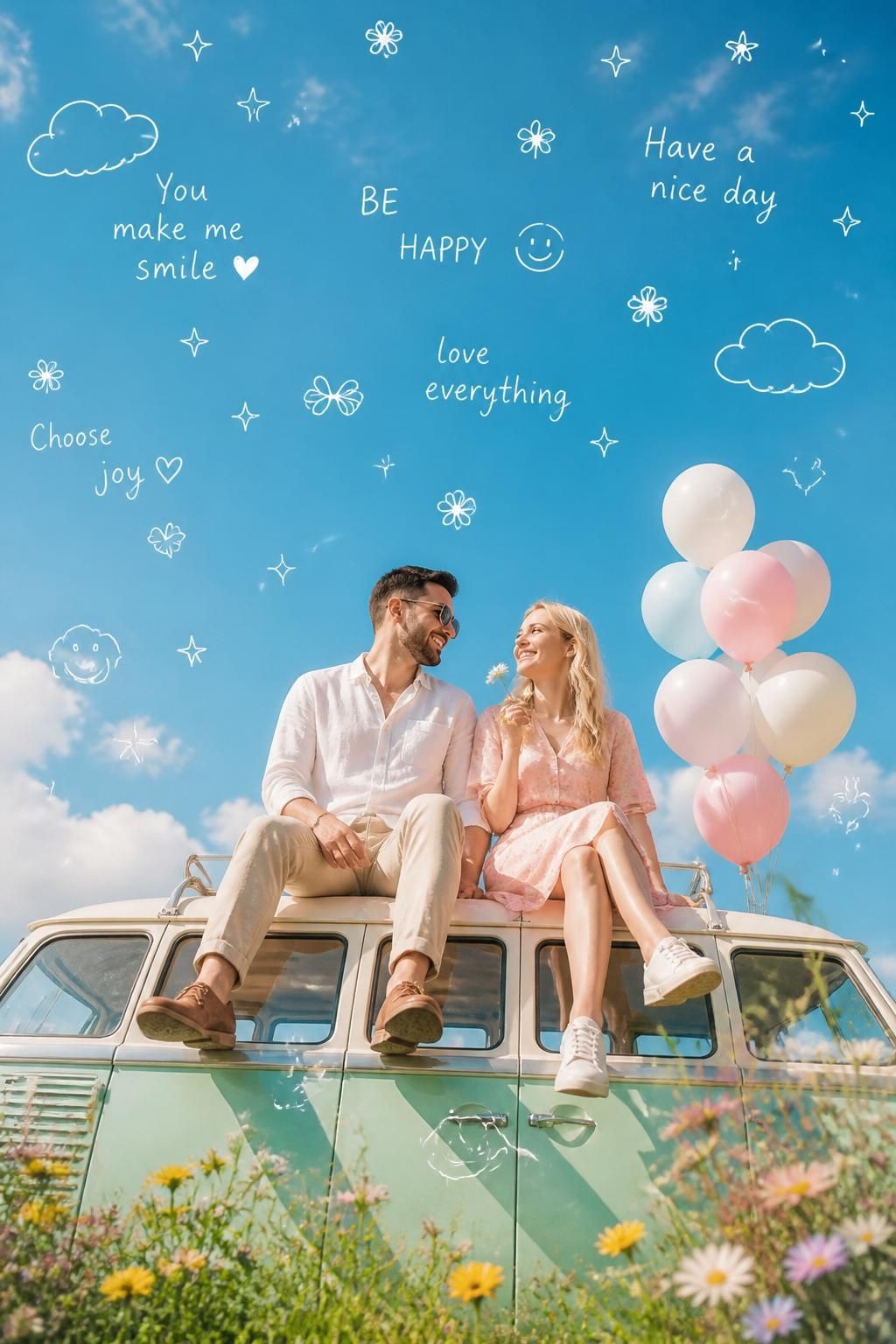 Dreamy Van Couple Shot