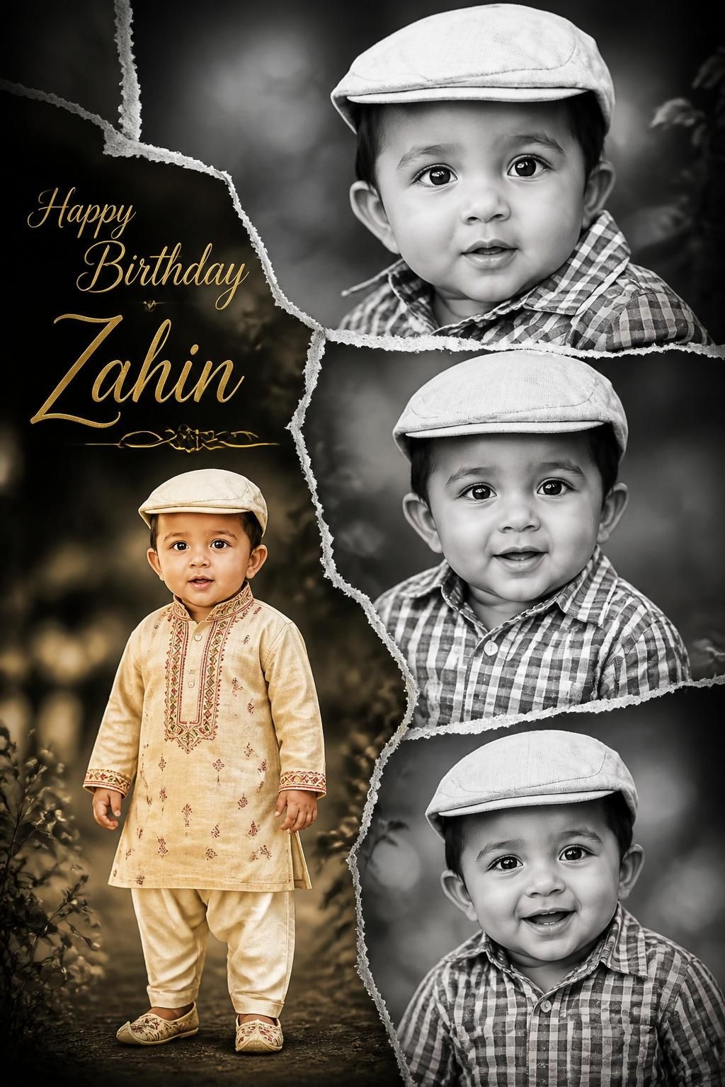 Elegant Birthday Collage