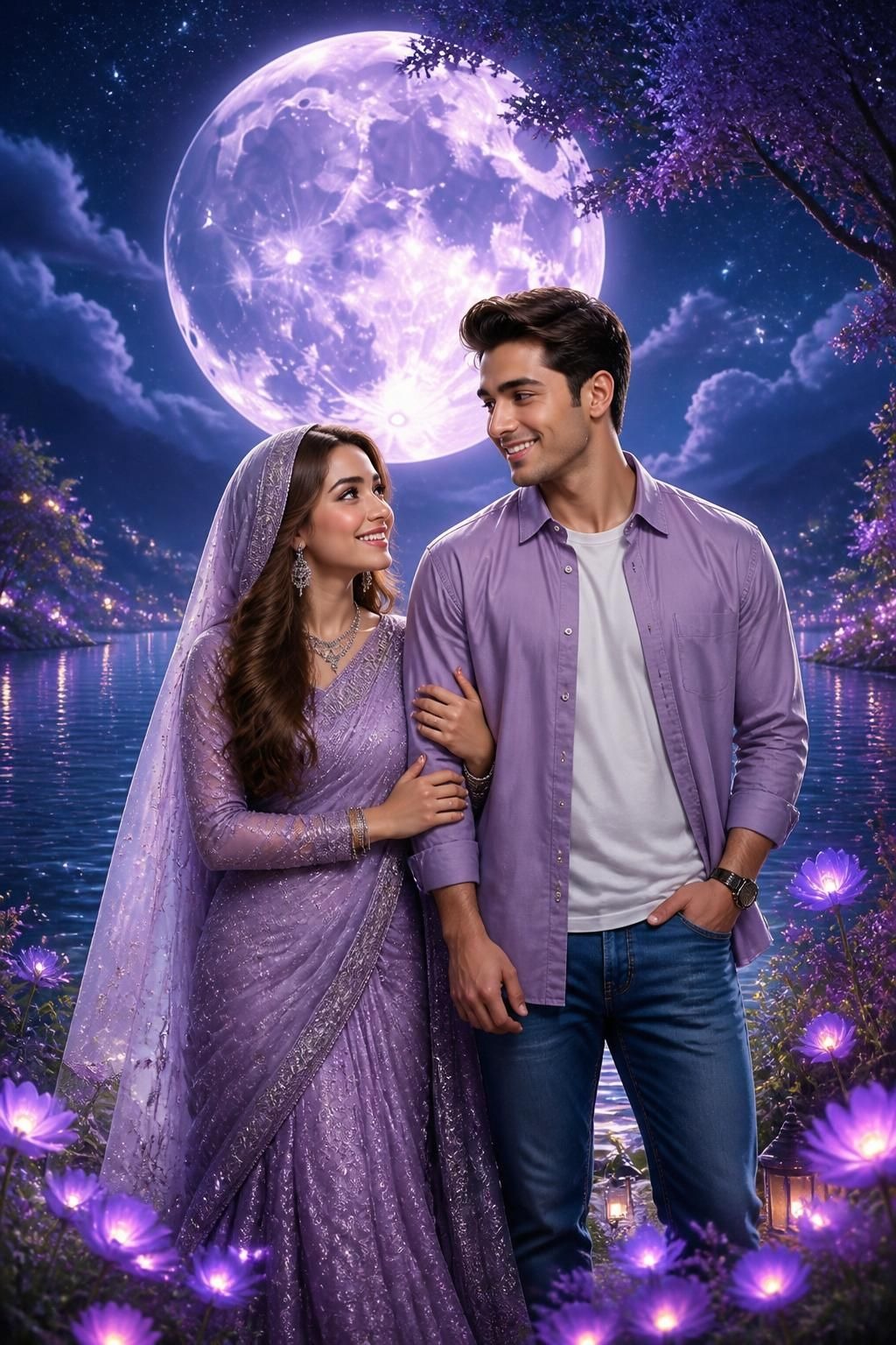 Moonlit Couple Fantasy