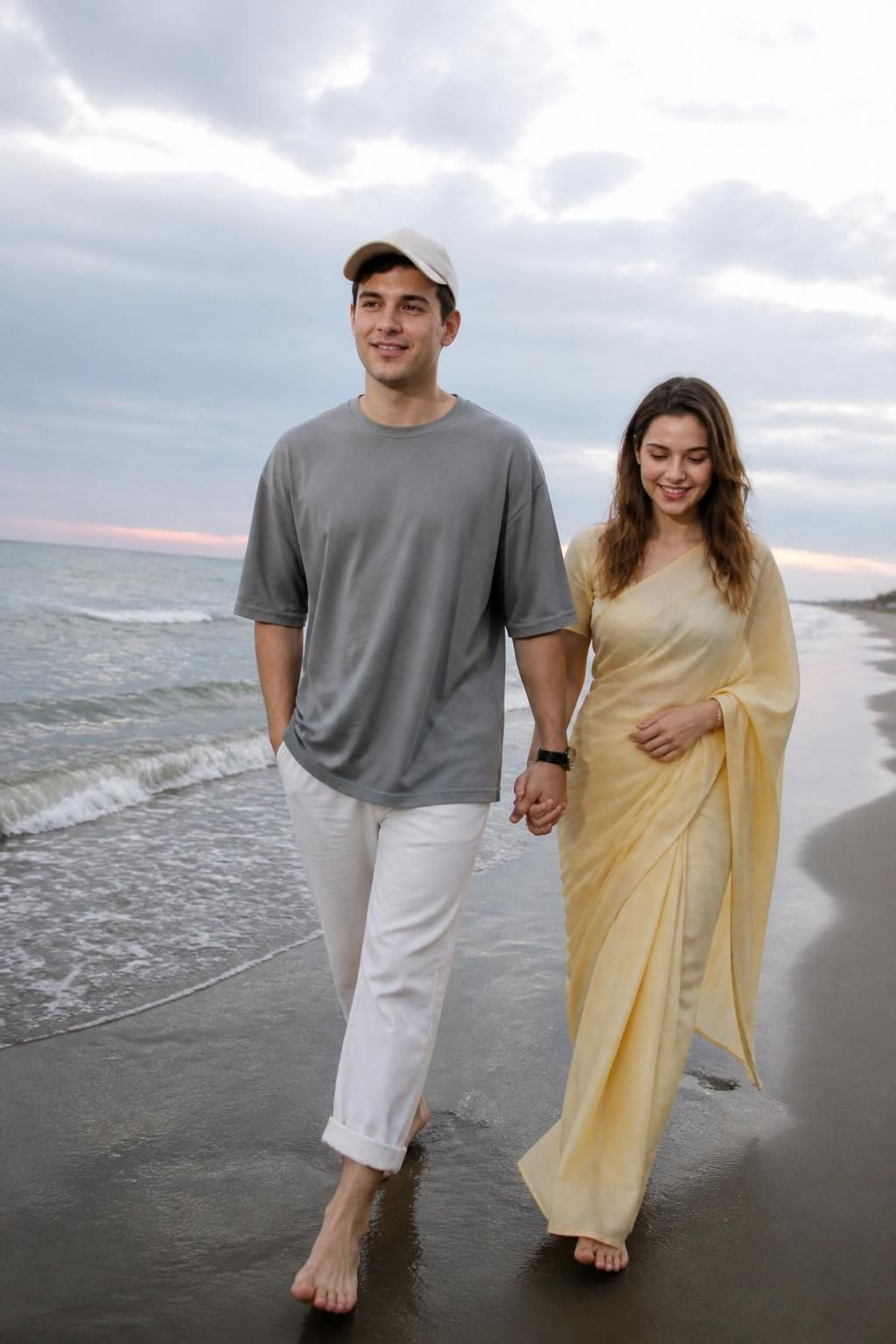 Romantic Beach Stroll