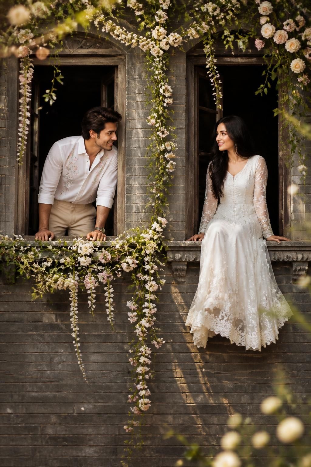 Window Romance Portrait